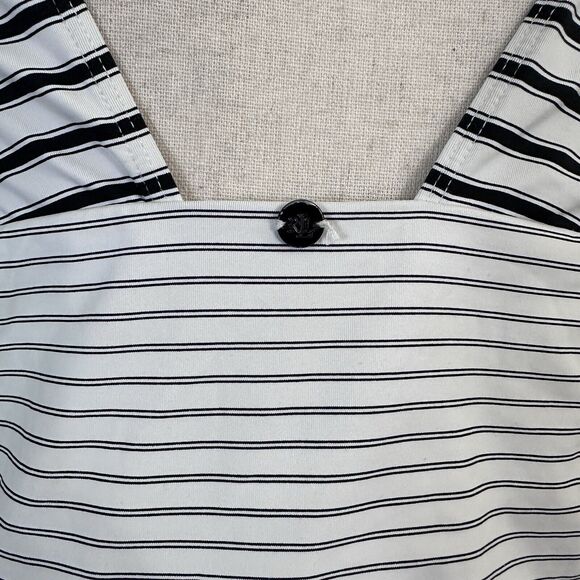 LAUREN Ralph Harrison Stripe One-Piece Swimsuit Women’s Size 14 L69725 - Picture 5 of 6